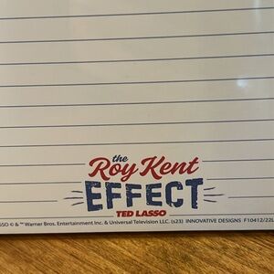 Warner Bros. Lined Notepad -Ted Lasso - The Roy Kent Effect 100 pg. Notepad